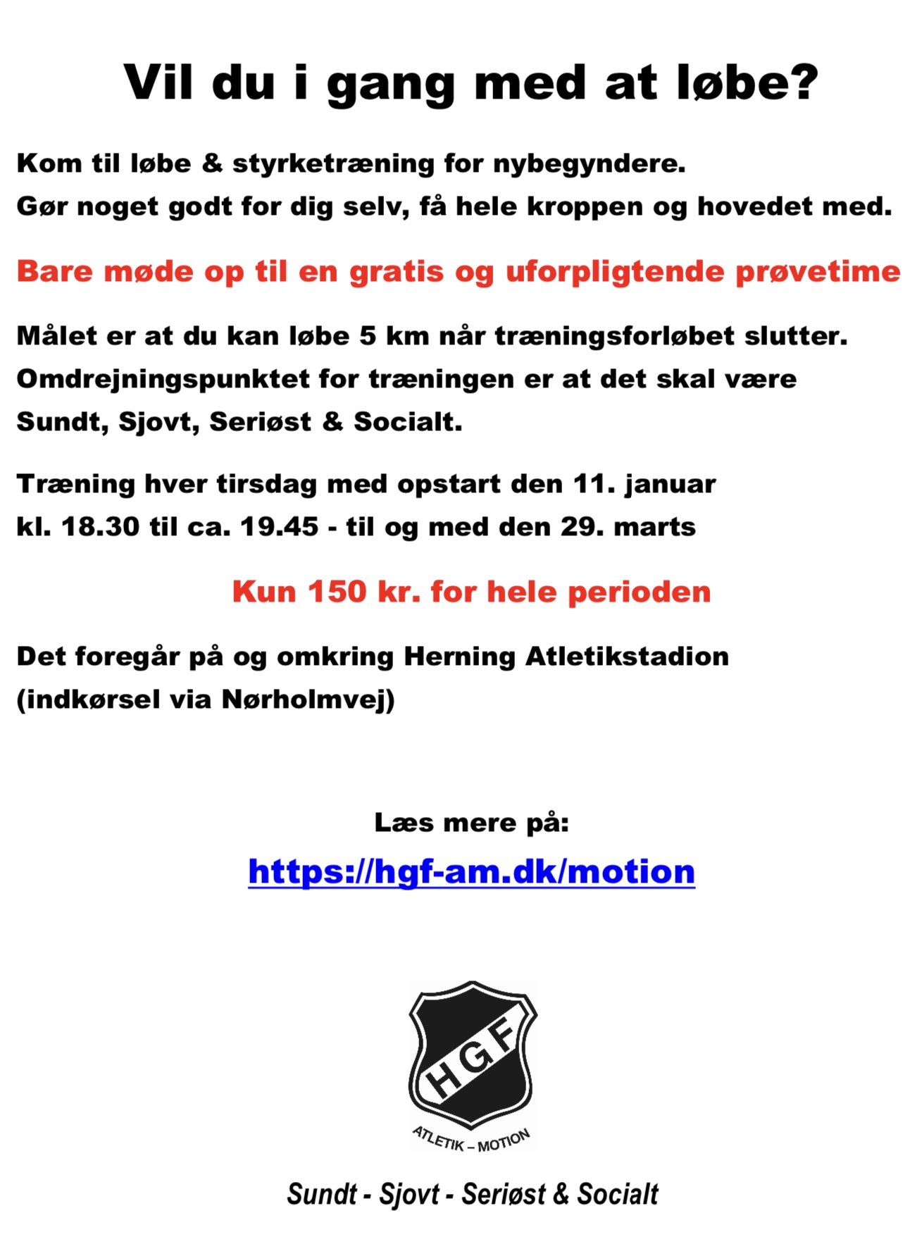 NYT HOLD - Løb og styrke for nybegyndere